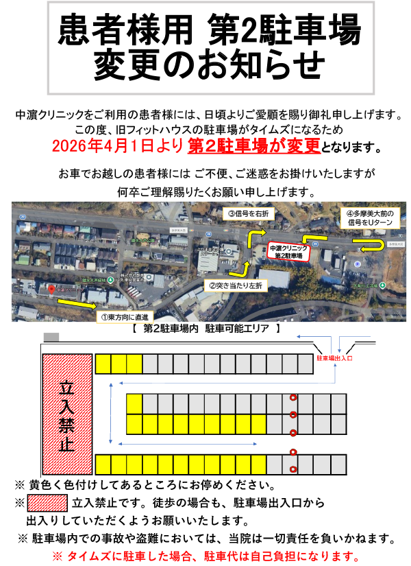 第２駐車場（メデック駐車場）のご案内